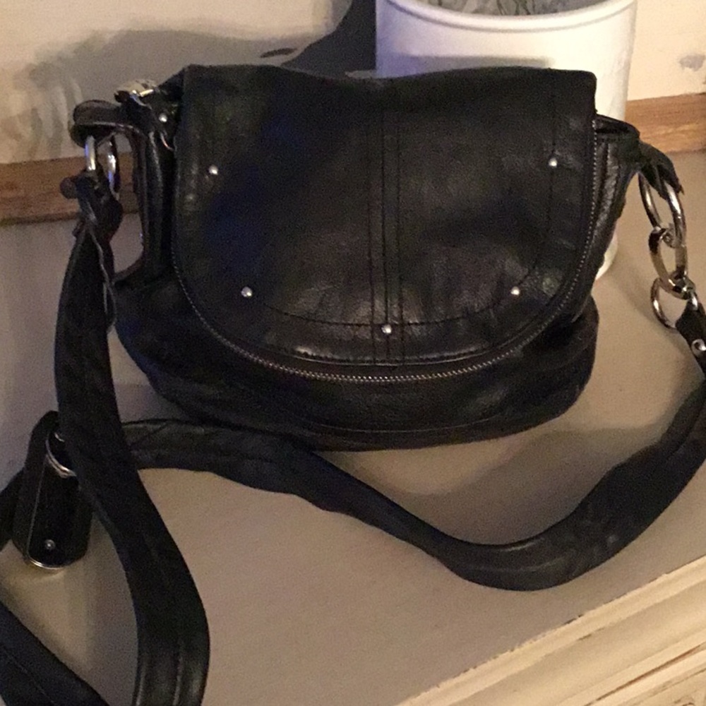 B Makowsky Leather Crossbody